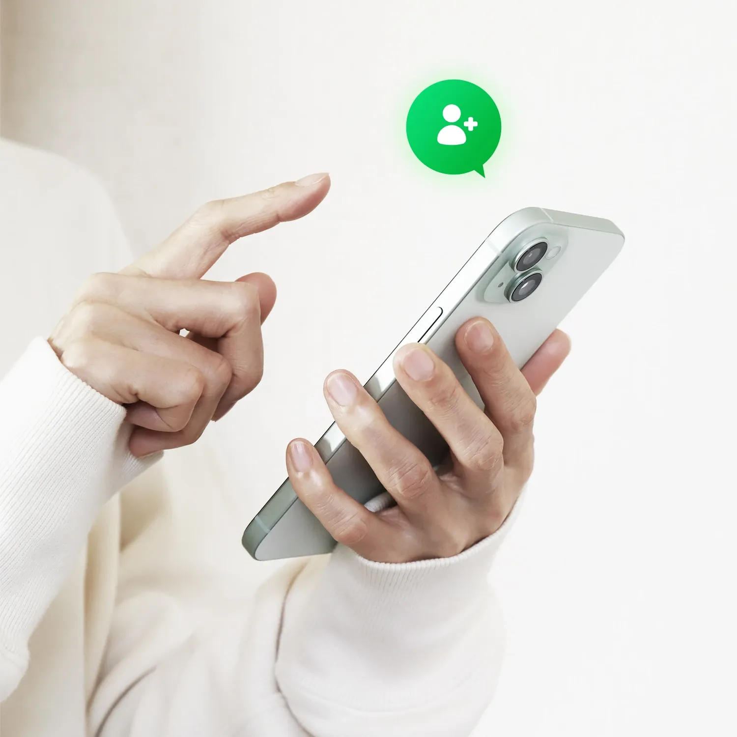 LINEで無料登録するイメージ